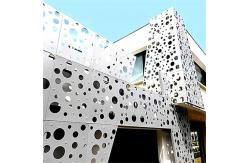 China Aluminium Perforated Wall Cladding Panels Exterior 4mm Thickness supplier
