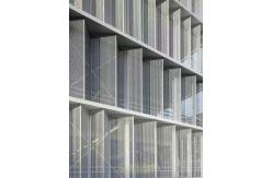 China Office Building Aluminum Window Grilles Metal Perforated Plate 600 X 600MM supplier