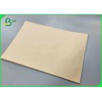 FDA Approved 80sm 120gsm Unbleached Kraft Paper Bamboo Pulp Food Packaging Paper for sale