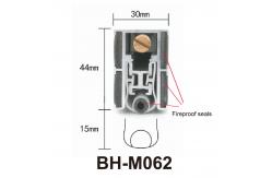 China Multifunctional Automatic Door Bottom Sweep With Fully U Shape Silicone Strips supplier