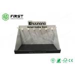 Custom Recycled Paper Cardboard Hanging Countertop Display PDQ Display With Hooks For Retail for sale