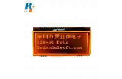 China FSTN ST7565P Transmissive LCD Module Display Orange Backlight 128x64 Dots supplier