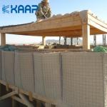 Geotextile Lined Galfan Wire 4mm Military Barrier for sale