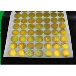 PET Laser Gold Security Hologram Sticker Anti Salt Water And Non - Toxic for sale