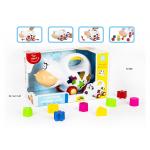 Educational Shape Sorting Matching Baby Blocks Toys Car Set 9Pcs PP Plastic Material for sale