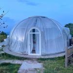 PC Polycarbonate Aluminium Outdoor Bubble Tent With 1pc Aluminium Window for sale