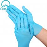 Blue Nitrile Medical Disposable Examination Gloves 240mm for sale