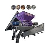 Intelligent Auto Waste Textile Shredding Machine Fabric Shredder Machine Industrial Double Shaft Shredder for sale