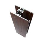High Strength Wardrobe Aluminium Profile Accessories Wood Finished ISO 9001 Approved for sale