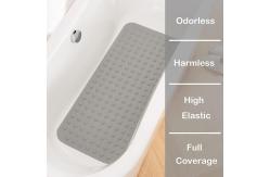 China Sturdy Washable Silicone Non Slip Bath Mat For Bathroom Rectangular shape supplier
