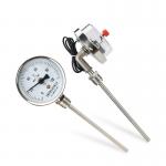 Water Pump Accessories Industrial Mini Bimetallic Thermometer Manometer with ODM Customization for sale