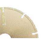 U - Slot Electroplated Diamond Cutting Blade Straight Protection Low Noise Performance