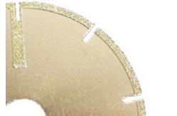 China U - Slot Electroplated Diamond Cutting Blade Straight Protection Low Noise Performance supplier