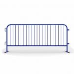 Blue Portable Crowd Control Barriers Fence With Flat Feet for sale