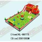 Customized Green Train Theme Kids  Inflatable Ocean Balls Bouncy