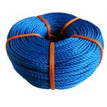 Blue 3 Strand Nylon Rope PP PE Twisted Feature Diameter 6mm-160mm for sale