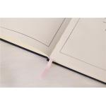Sturdy Elastic Band Time Schedule Planner , Suede Feel Synthetic Leather Agenda Planner