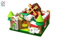 China Outdoor Inflatable Bouncy House With Slide Farm Inflatable Castle For Kids supplier