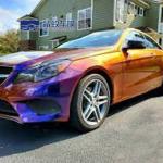 Matte Chameleon PET Vinyl Film Diamond Pearl Purple Anti Fog for sale