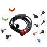 Type 2 Portable Ev Charger 6a To 32a Adjustable With Timer Lcd Display for sale
