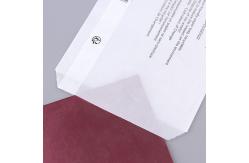 China Rectangular Transparent Biodegradable Glassine Paper Pouch For Packaging supplier