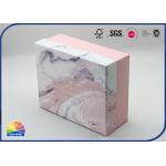 Gold Foil Hot Stamping Logo Lid Cosmetics Gift Printed Boxes for sale