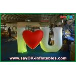 Wedding Decoration Giant Inflatable Letters White Led Waterproof for sale