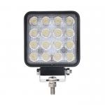 IP69K 48W Spot Beam LED Lights Black Square Off Road Work Lamp for sale