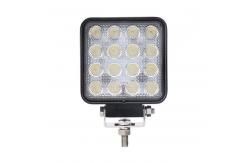 China IP69K 48W Spot Beam LED Lights Black Square Off Road Work Lamp supplier