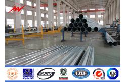 China 12m Q345 Bitumen Electrical Power Pole , Polygonal Steel Transmission Pole supplier