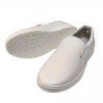 White Cleanroom Anti-static Working Shoes with PU Conductive Insole for sale