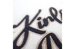 China Velvet Custom Towel Embroidery Patch 100% Woven With Imitation Diamond supplier