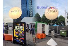 China Inflatable 1m Moon Balloon Light With 800W LED Tripod Ball Event Advertising supplier