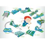 Kids / Adult Inflatable Obstacle Challenges With Silk Printing EN71 EN1496 CE