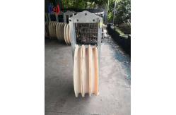 China 30 - 150KG 660 Series Stringing Block Rubber Lined Aluminum Sheave supplier