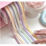 Lace Jumping Grid Ribbon Flower Bundle Bow Tie Cake Baking Ribbon Floral Art Handmade DIY material for sale
