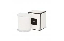 China Coated Paper Custom Scented Candle Jar Packaging Folding Paper Reverse Printed Tuck Box supplier