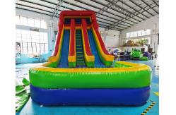 China TUV Outdoor Inflatable Water Slides Double Side Bouncer Bounce House supplier
