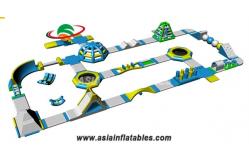 China Adults Inflatable Water Island Playground For Backyard Parks supplier
