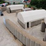Galvanised Military 0.3m Height Defence Barrier Hesco Cage Welded Type for sale