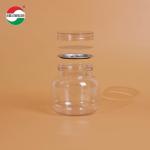 500ML PET Bottle Plastic Clear Cylinder Sealed Jar With Screw Lid HYP500-40g