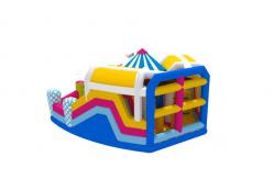 China Digital Printing Clown Inflatable Fun City Amusement Park Kids Bounce House supplier