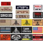 China Tactical Embroidery Patch Set Sustainable For Caps Bags Vests Military Uniforms for sale
