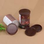 Customized Logo PE Plastic Lids 73mm Brown Color For Paper Pop Can for sale