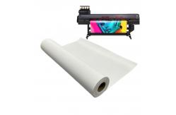 China Matte Finish Adhesive Polyester Fabric Roll for Indoor Wall Graphics & Displays supplier