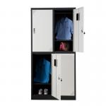 School Horizontal Design Metal Lockers 0.5-1.2mm Thickness Plastic Handles for sale