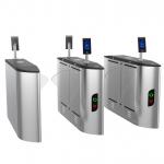 Brushed Stainless Steel Pedestrian Barrier Gate Turnstile Entry Systems for sale