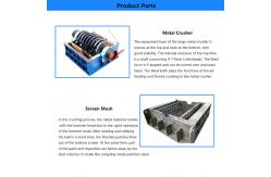 China 1TPH-2TPH Scrap Crusher Machine Iron Steel Crushing Machine Recycle Metal supplier