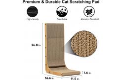 China L Shape Right Angle Cat Scratching Cardboard With Ball Cat Scratching Toys supplier