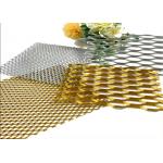 Gold Color Architectural Grade Expanded Mesh For Building Decoration for sale